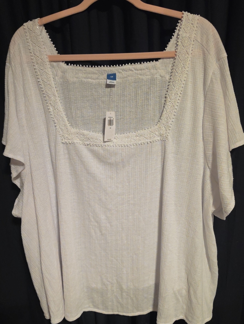 Old Navy White Square-Neck Knit Tunic